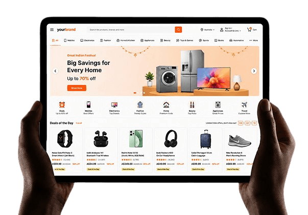 Shipturtle marketplace storefront on tablet