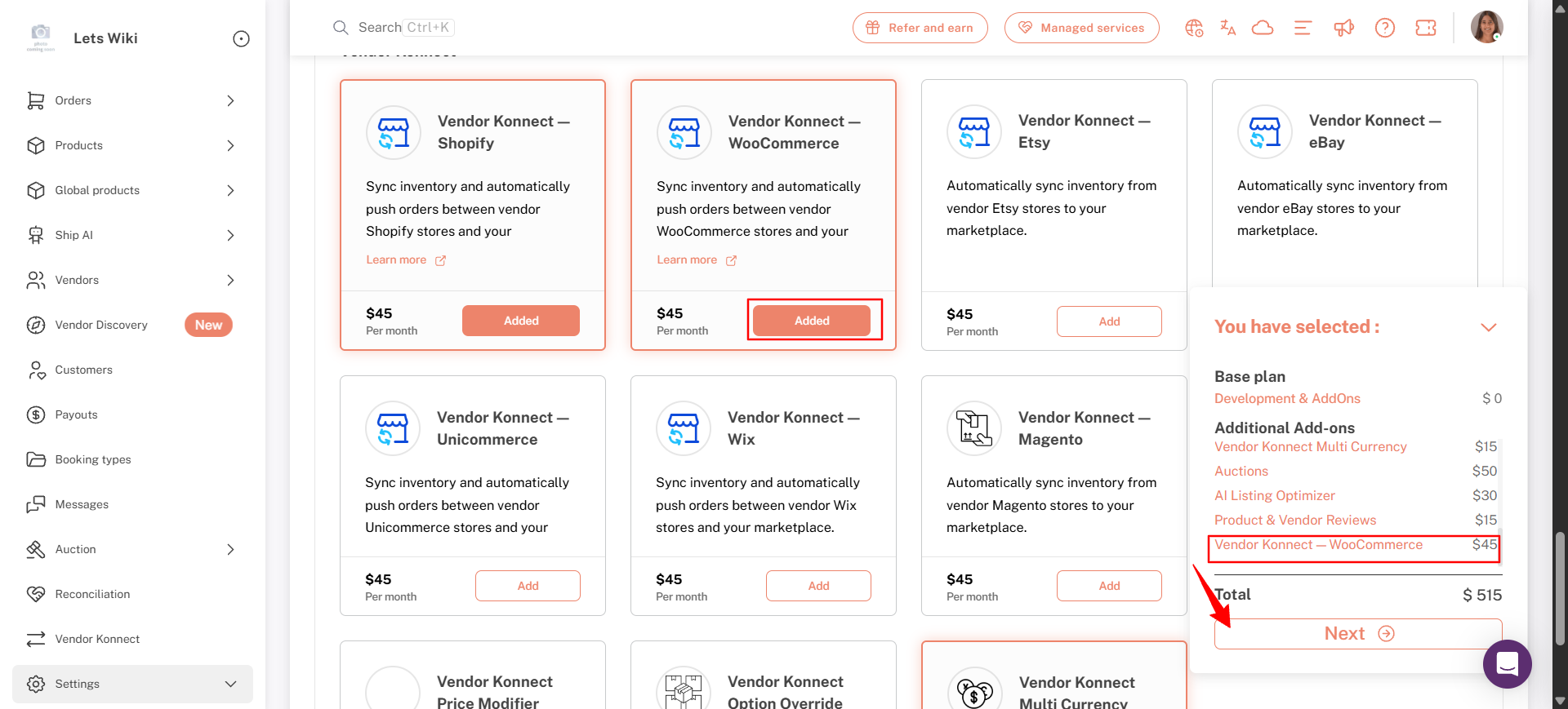 Multi-Vendor-Applicatin-Wooc